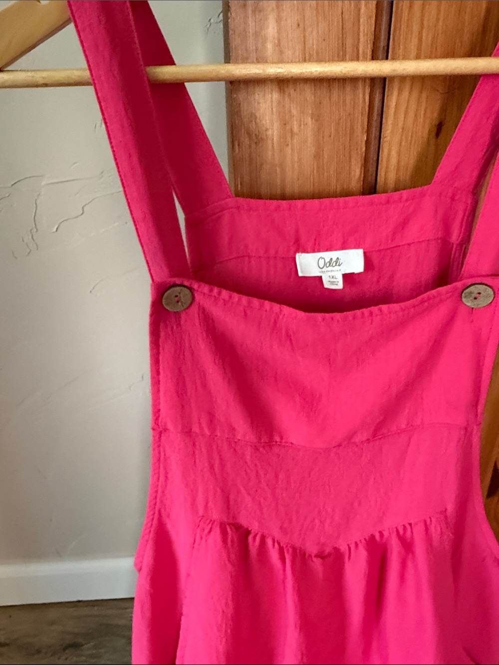 Oddi Los Angeles Wide Leg Romper | Hot Pink | Size 1XL | Boho Chic - Picture 3 of 6
